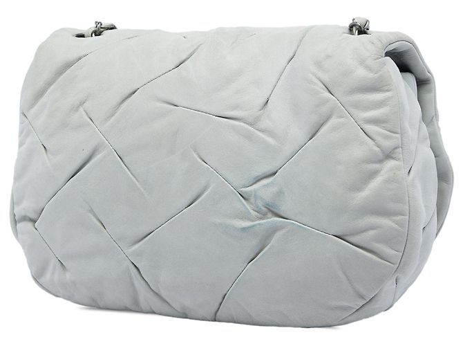 Borsa a tracolla Chanel East Glint in vitello iridescente grigio - vista 2
