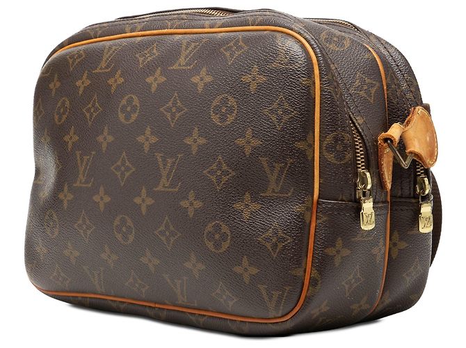 Borsa a tracolla Louis Vuitton Monogram Reporter PM Marrone - vista 2