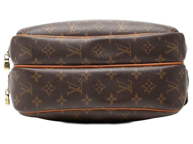 Borsa a tracolla Louis Vuitton Monogram Reporter PM Marrone - vista 3