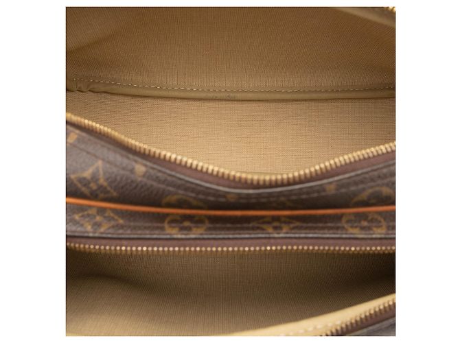 Borsa a tracolla Louis Vuitton Monogram Reporter PM Marrone - vista 4