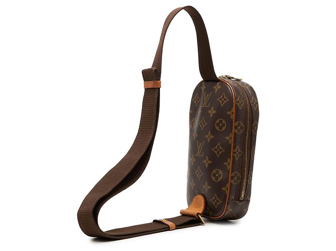 Borsa a tracolla Louis Vuitton Monogram Pochette Gange marrone - vista 2