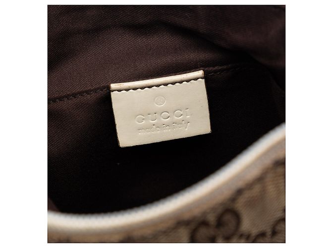 Borsa a tracolla Gucci Small GG Canvas Perforated Beige - vista 5