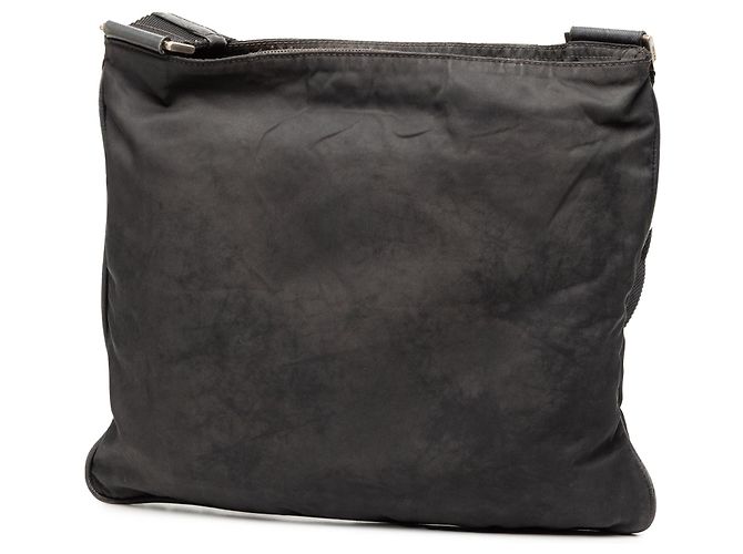Bolso bandolera Prada Tessuto negro con cremallera - vista 2