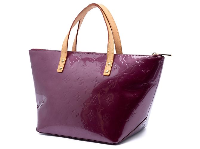 Borsa Louis Vuitton Monogram Vernis Bellevue PM viola Porpora - vista 2