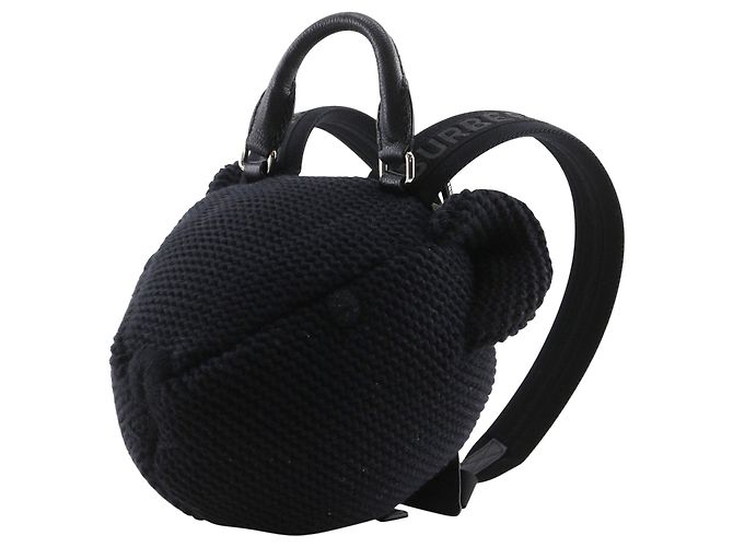 Zaino in cotone Burberry Thomas Bear nero - vista 2