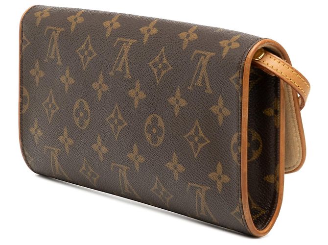 Borsa a tracolla Louis Vuitton Monogram Pochette Twin GM marrone - vista 2