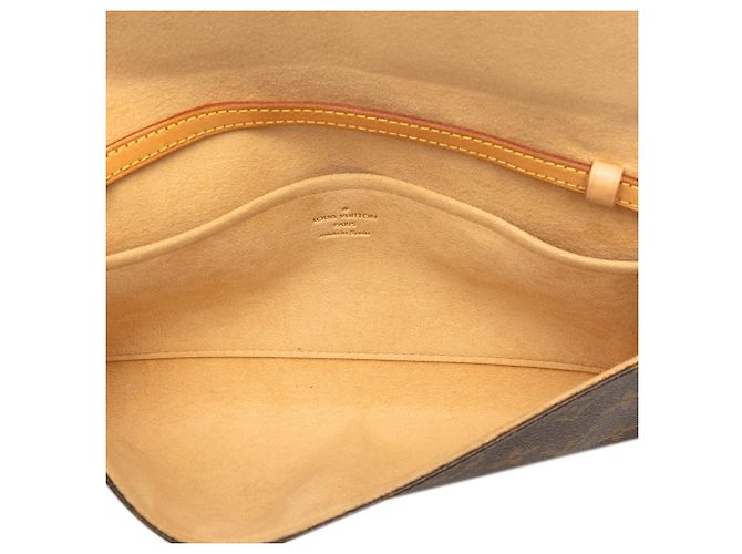 Borsa a tracolla Louis Vuitton Monogram Pochette Twin GM Marrone - vista 4
