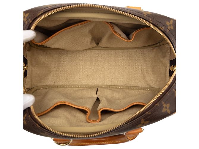 Brown Louis Vuitton Monogram Trouville Handbag - view 4