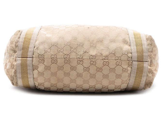 Borsa Tote Gucci GG Canvas Web beige - vista 3