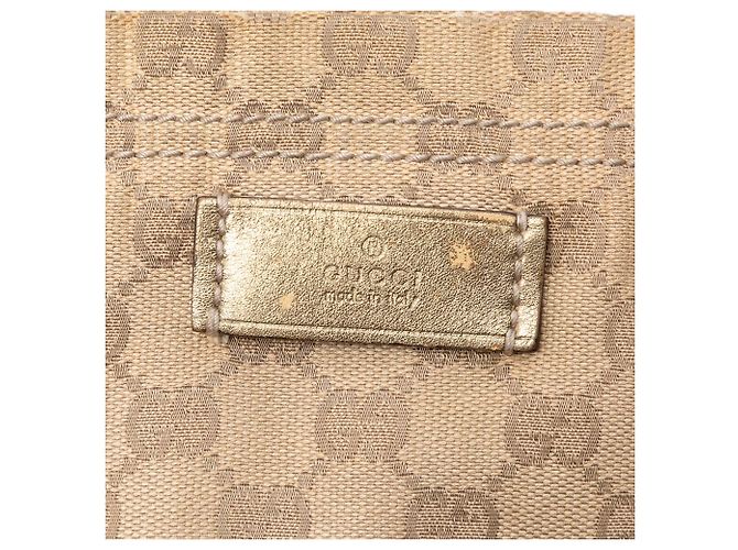 Borsa Tote Gucci GG Canvas Web beige - vista 5
