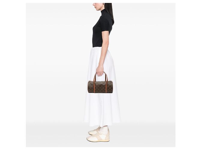 Borsa a mano Louis Vuitton Monogram Papillon 30 Marrone - vista 7