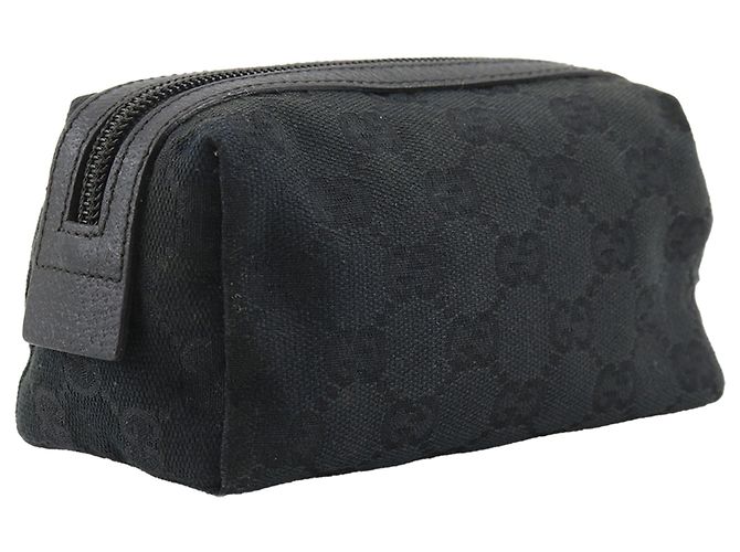 Pouch Gucci GG Canvas nera Nero - vista 3