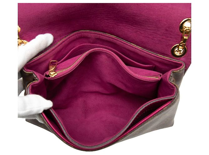 Bolsa de ombro Louis Vuitton Monogram Pallas Chain marrom - vista 4