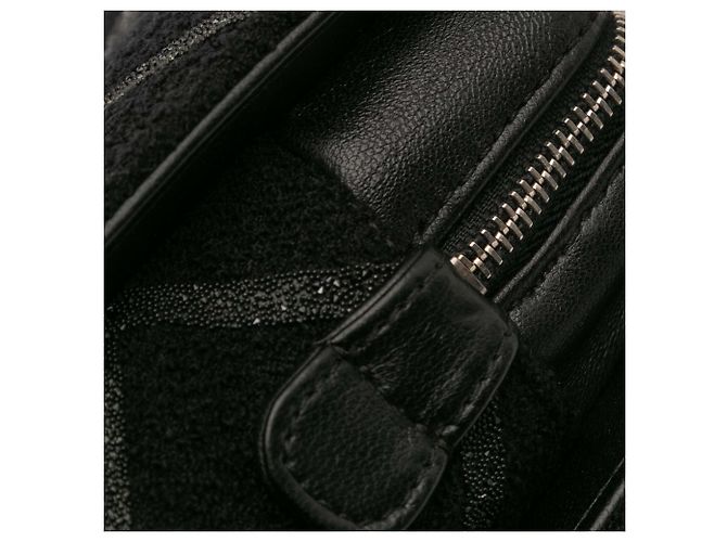 Borsa a tracolla Chanel CC Tweed Chain Fantasy nera Nero - vista 9