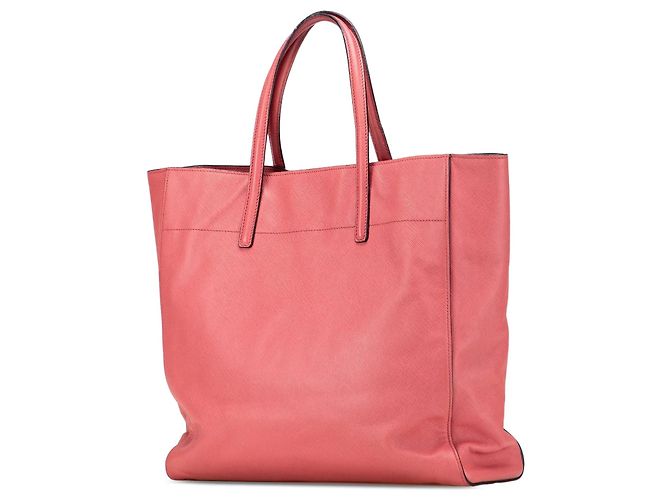 Borsa Tote Saffiano Soft rosa Prada - vista 2