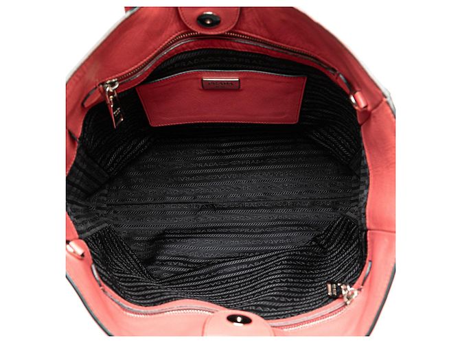 Borsa Tote Saffiano Soft rosa Prada - vista 4