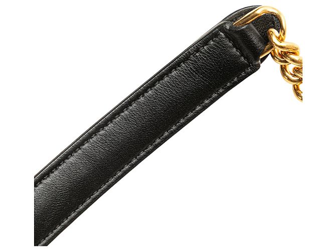 Borsa a spalla Fendi Mini Bicolor Nappa Apolo Chain Baguette Marrone - vista 10