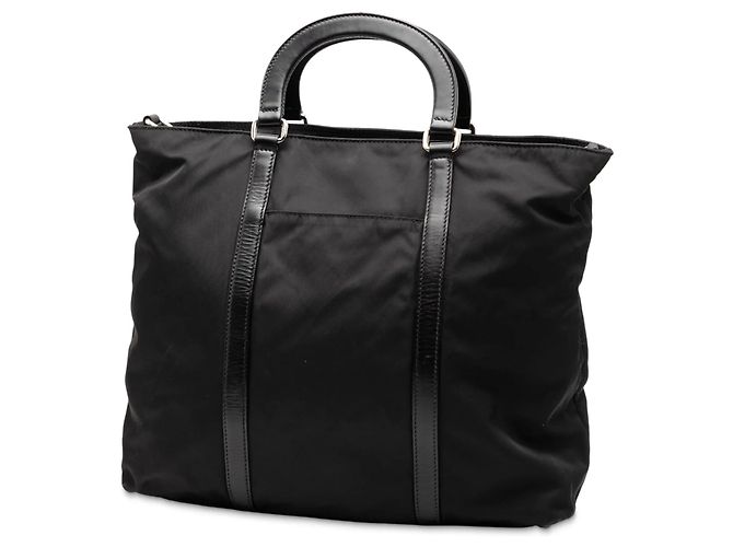 Schwarze Prada Tessuto Satchel - Ansicht 2