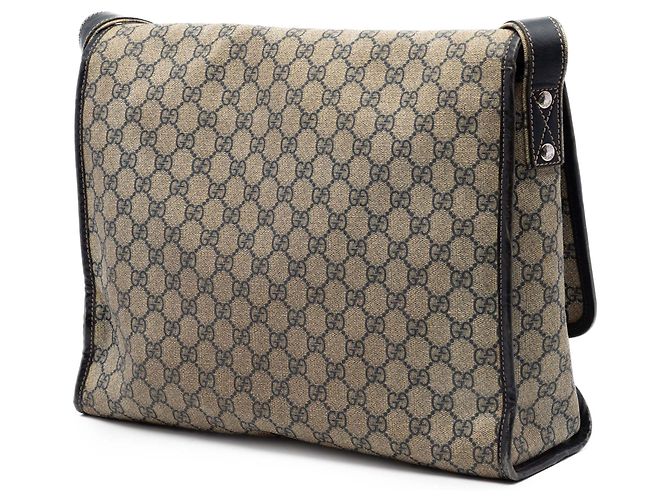 Borsa a tracolla Gucci GG Supreme Web beige - vista 2