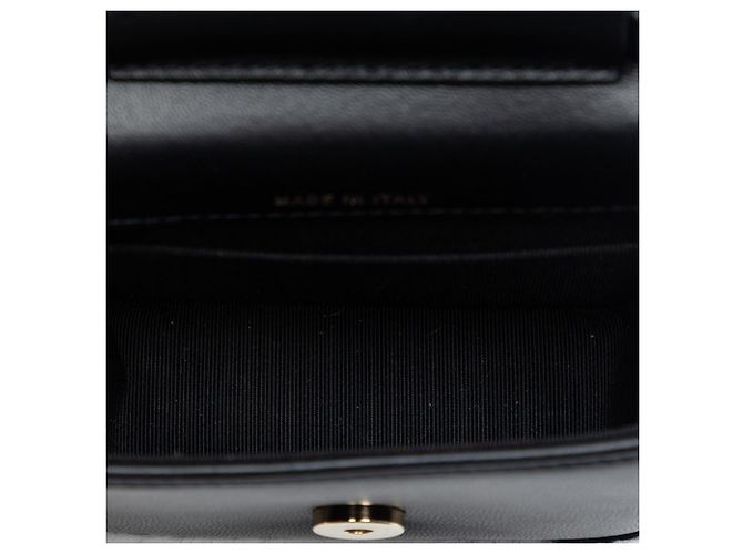 Borsa a tracolla Chanel Mini CC Quilted Lambskin Crochet Flap Nera Nero - vista 4
