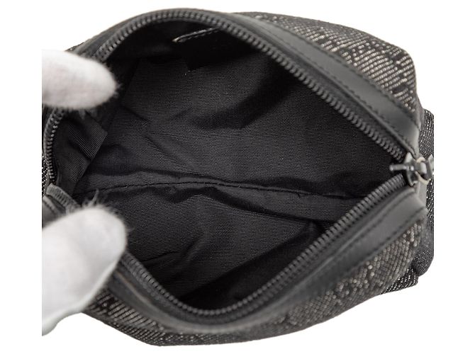 Beauty case in denim Gucci GG grigio - vista 4