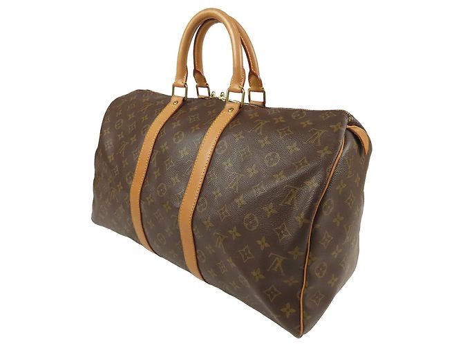 Borsa da viaggio Louis Vuitton Monogram Keepall 45 Marrone - vista 2