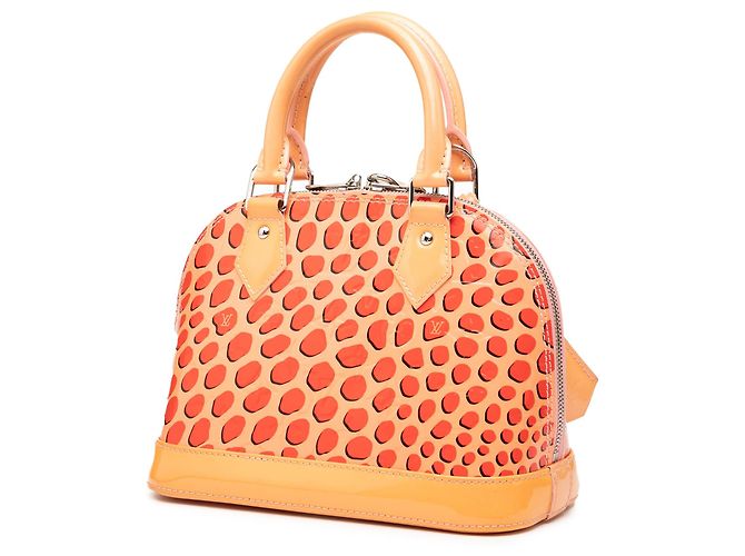 Borsa Satchel Alma BB Louis Vuitton Monogram Vernis Jungle Dots Arancione - vista 2