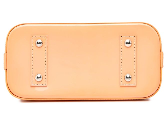 Borsa Satchel Alma BB Louis Vuitton Monogram Vernis Jungle Dots Arancione - vista 3