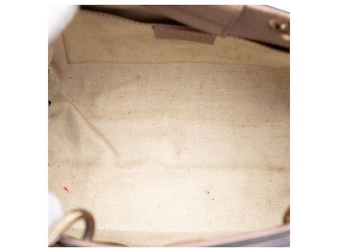 Borsa Gucci Mini Bamboo Shopper in pelle di vitello rosa - vista 4
