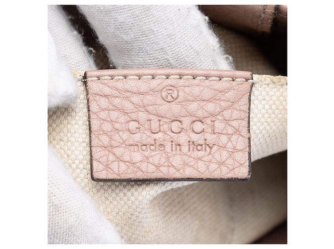 Borsa Gucci Mini Bamboo Shopper in pelle di vitello rosa - vista 5