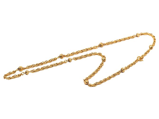 Collana Chanel con ciondoli a sfera placcati in oro D'oro - vista 4