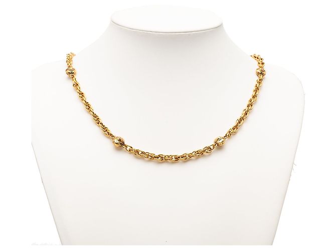Collana Chanel con ciondoli a sfera placcati in oro D'oro - vista 5