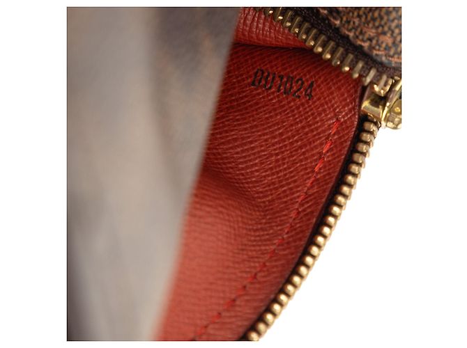 Borsa Louis Vuitton Damier Ebene Papillon 26 Marrone - vista 6