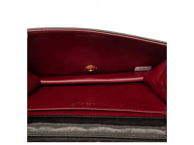 Borsa a tracolla Chanel Mini CC Quilted Lambskin Full Flap Nera Nero - vista 5
