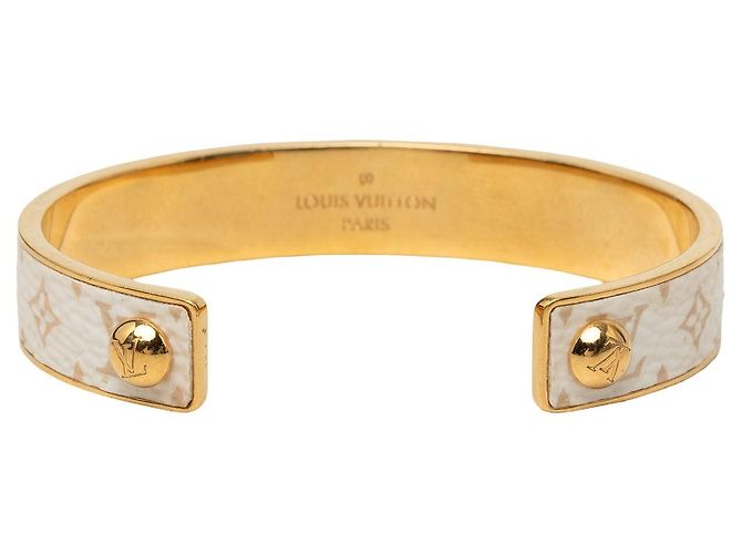 Bracciale rigido Jonc Monogram Louis Vuitton color oro D'oro - vista 3