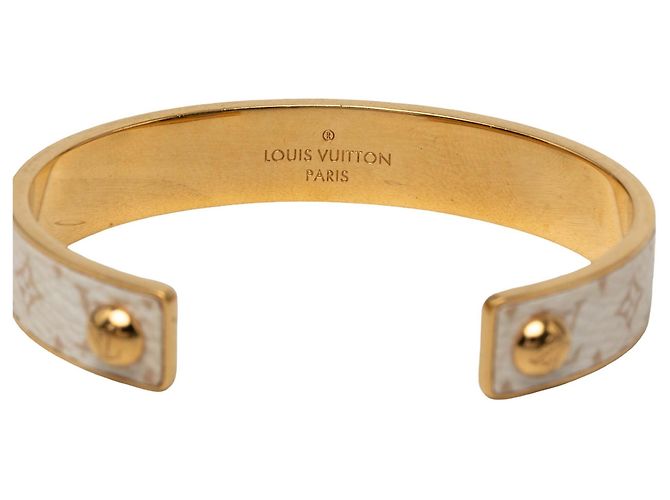 Bracciale rigido Jonc Monogram Louis Vuitton color oro D'oro - vista 4