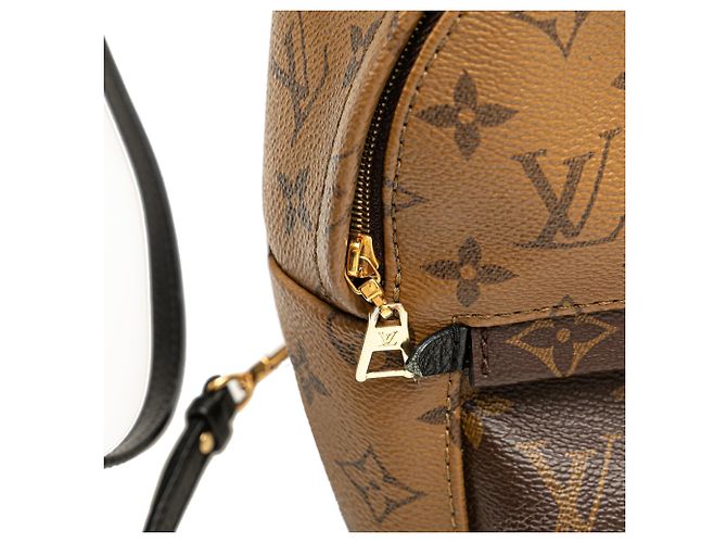 Mini zaino Palm Springs Louis Vuitton Monogram Reverse Marrone - vista 7