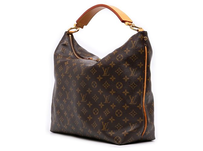 Borsa Hobo Louis Vuitton Monogram Sully MM Marrone - vista 2