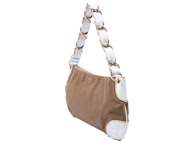 Borsa a tracolla Olsen in tela marrone Chanel - vista 2