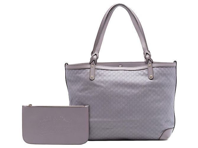Borsa Tote Medium Microguccissima Craft Gucci Viola Porpora - vista 7