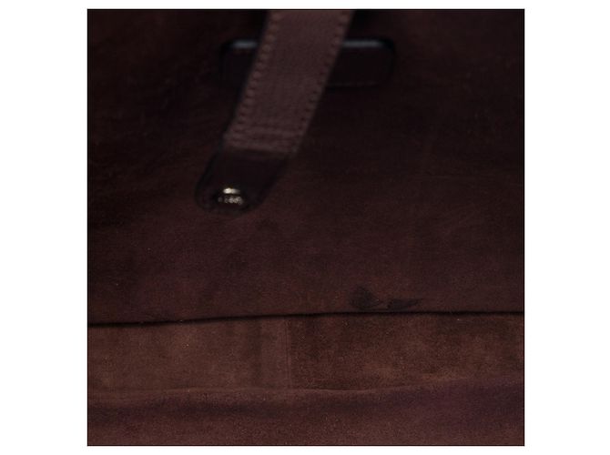 Borsa a tracolla in pelle marrone con patta Anagram LOEWE - vista 4