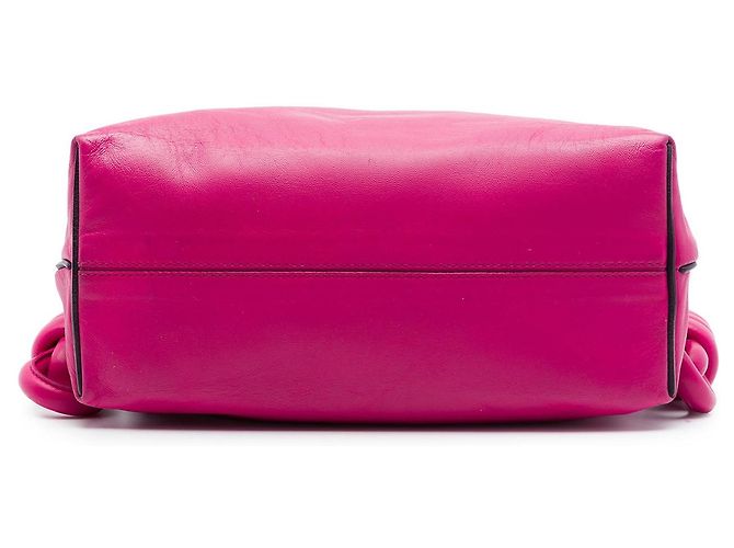 Borsa a tracolla LOEWE Flamenco Knot Medium in nappa rosa - vista 3