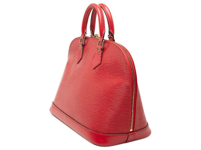 Borsa Louis Vuitton Epi Alma PM rossa Rosso - vista 2