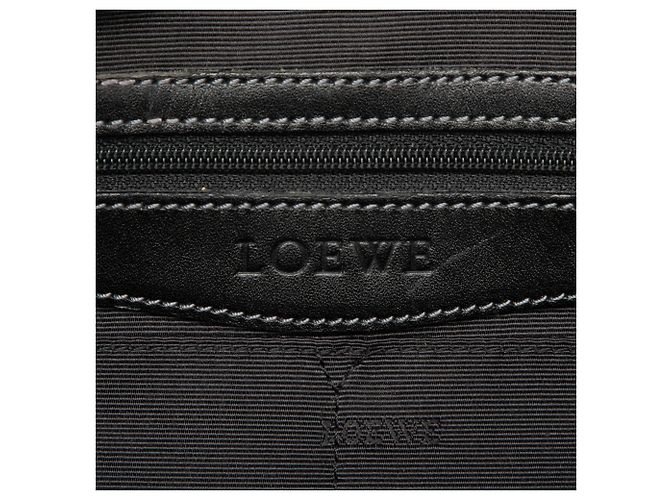 Borsa a mano Senda in pelle goffrata nera LOEWE Nero - vista 5