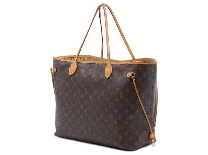 Borsa Tote Louis Vuitton Monogram Neverfull GM Marrone - vista 2