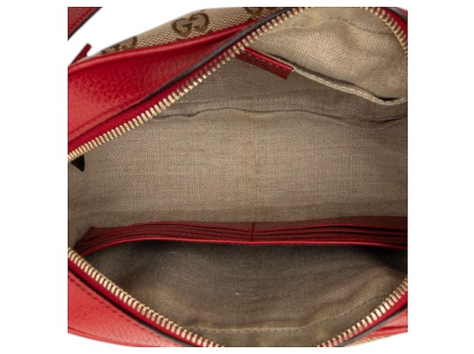 Borsa a tracolla Gucci GG Canvas rossa Bree Rosso - vista 4