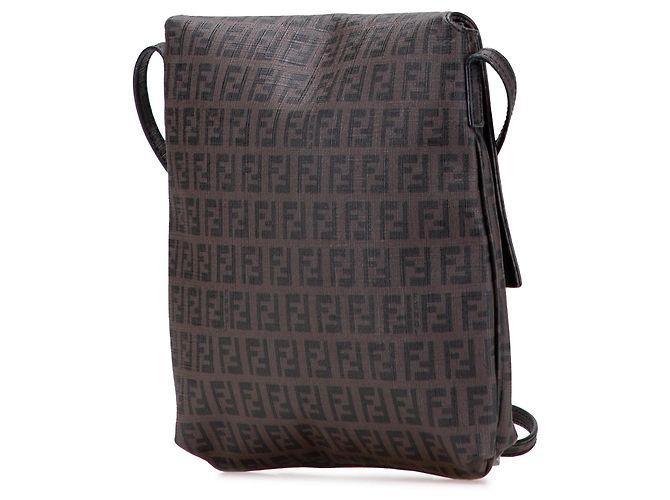 Borsa a tracolla Fendi Zucchino Spalmati marrone - vista 2