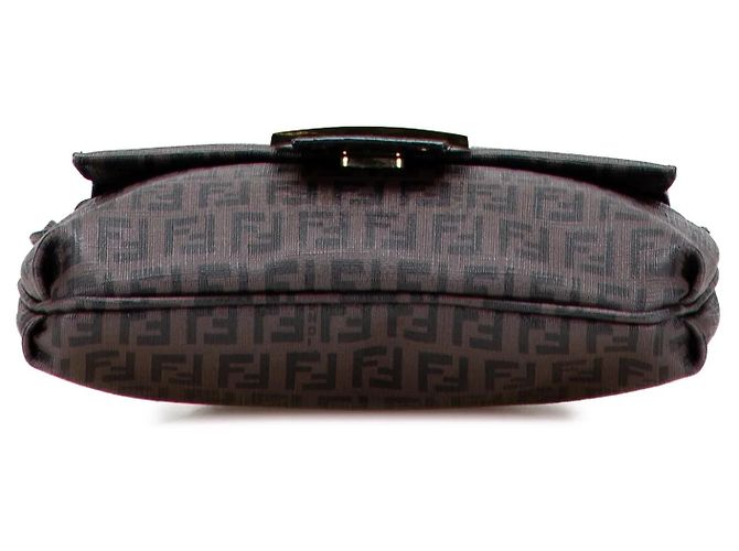 Borsa a tracolla Fendi Zucchino Spalmati marrone - vista 3