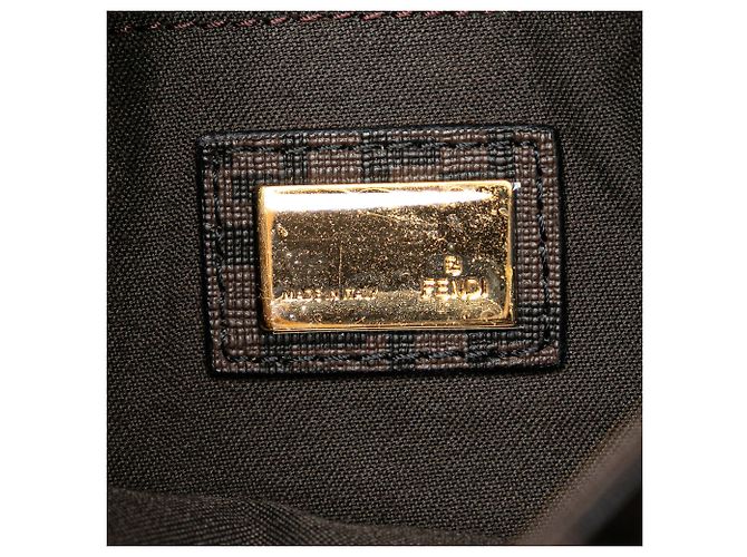 Borsa a tracolla Fendi Zucchino Spalmati marrone - vista 5