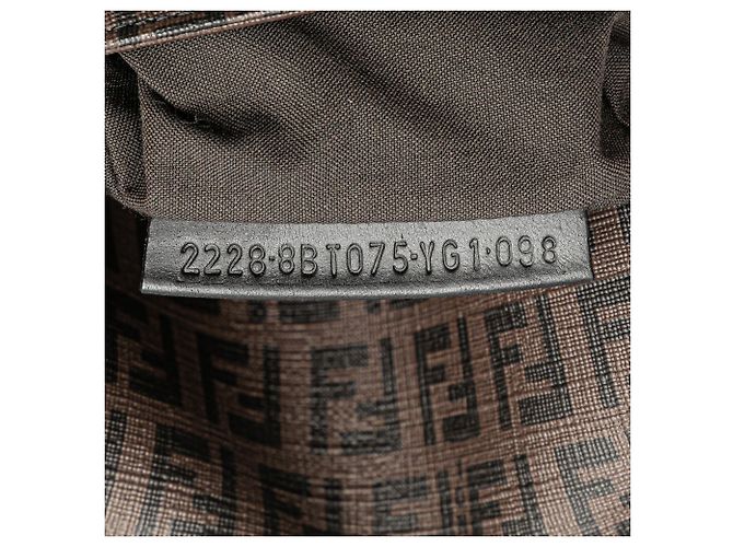Borsa a tracolla Fendi Zucchino Spalmati marrone - vista 6